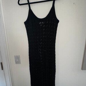 Rhythm Women’s Black Knit Maxi Dress Size XL